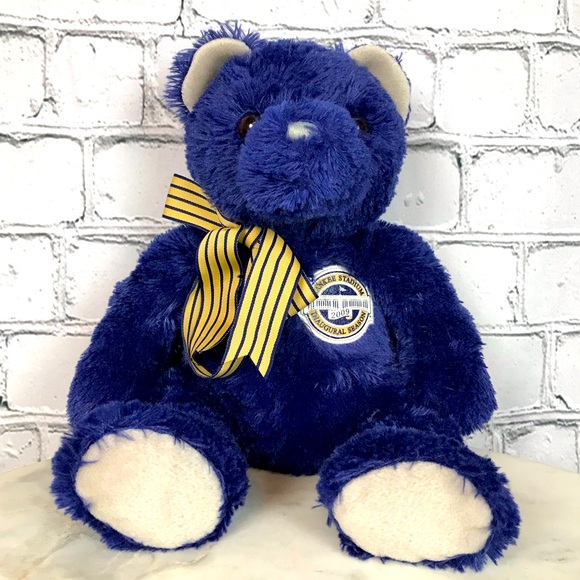 Ty New York Yankee Stadium 2009 Inaugural Season Blue Soft Teddy Bear Plush Toy - Picture 1 of 7